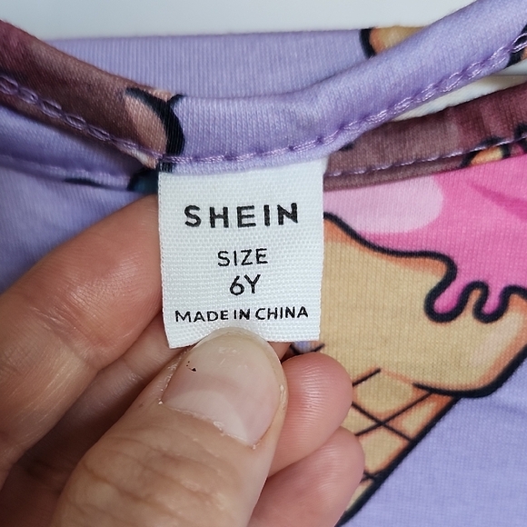 SHEIN Purple Ice Cream Kids Pajama Set - Picture 2 of 6